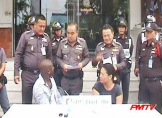 The Nigerian and Thai drug dealers are presented to the press